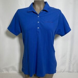 Boeing Stealth Bomber Team Royal Blue Employee Issue Polo Shirt Women's MEDIUM